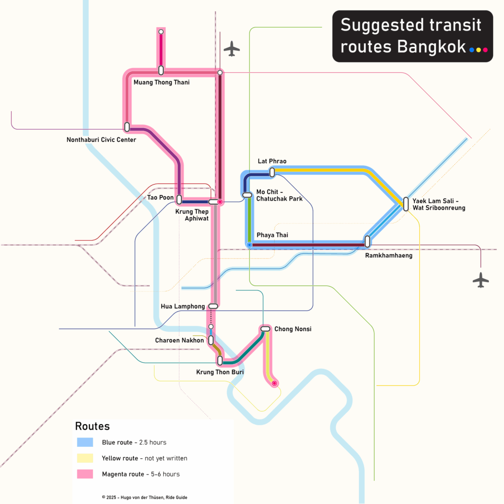 Bangkok suggested transit routes